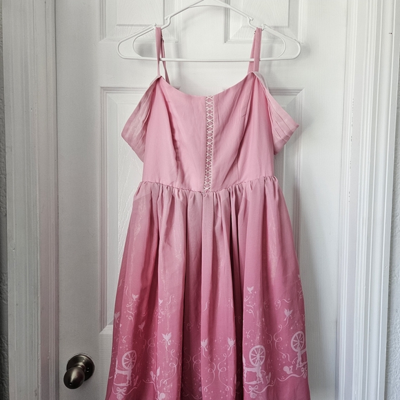 Disney Other - Disney Pink Off-Shoulder Spaghetti Strap Dress for Girls